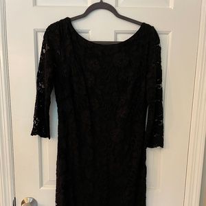 White House Black Market lace black dress